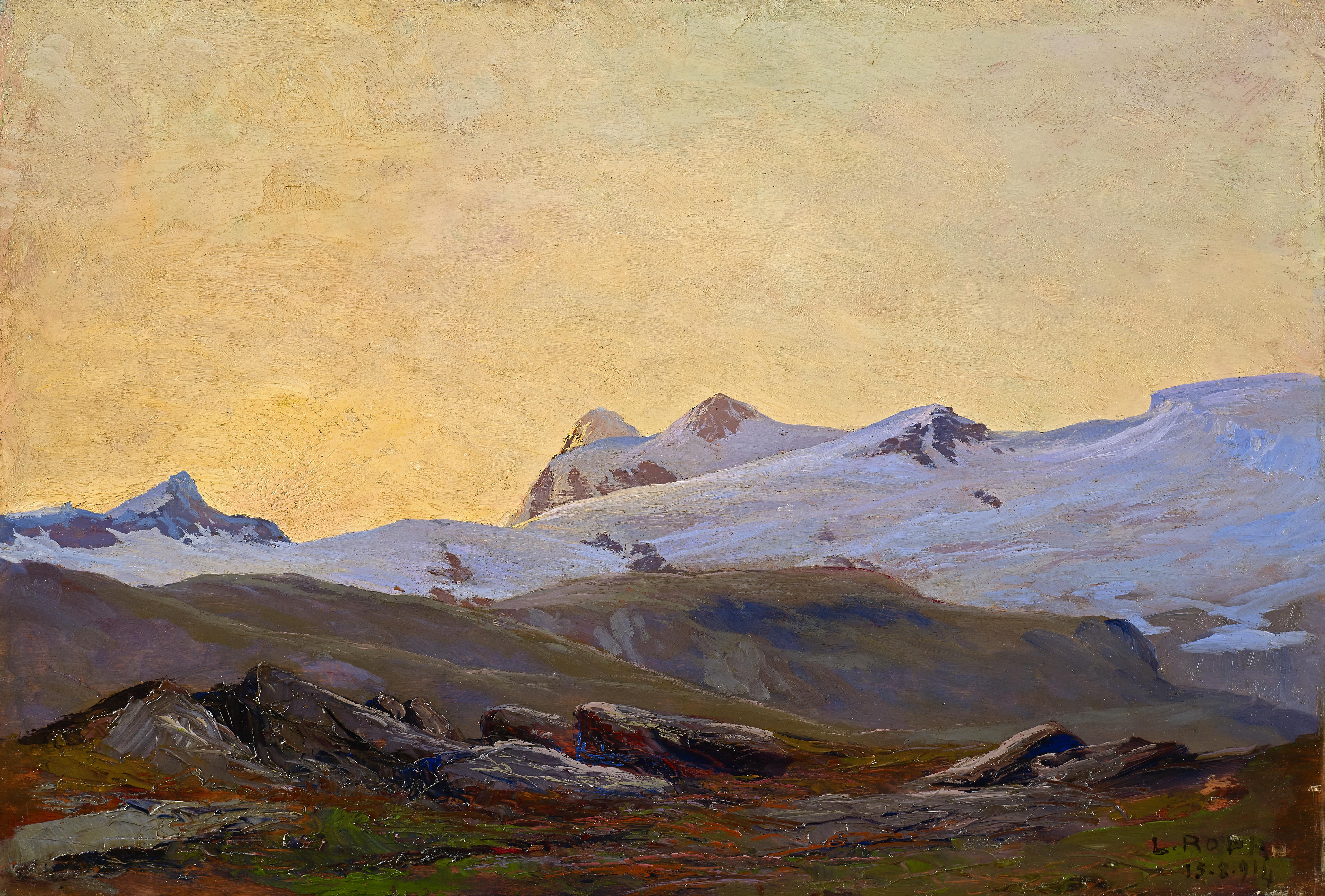 Dawn on the Theodul Pass